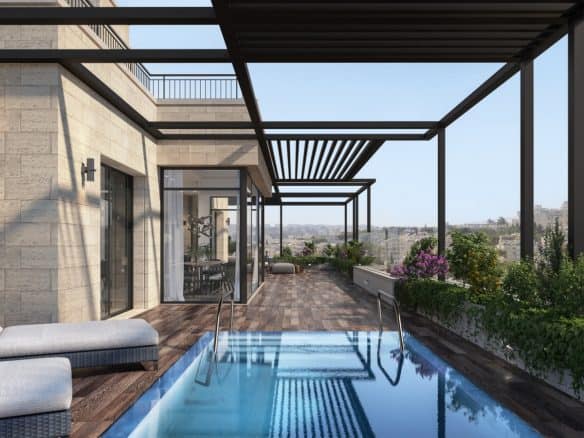 Penthouse with swimming pool German COlony