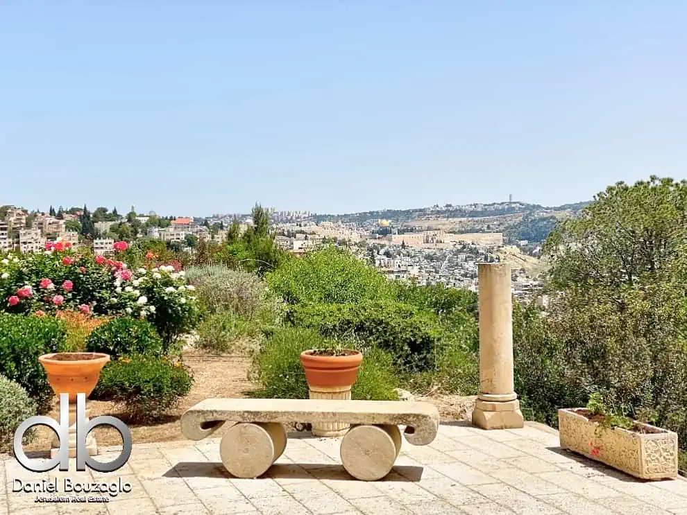 דירת גן ,נוף להר הבית רחוב כספי
