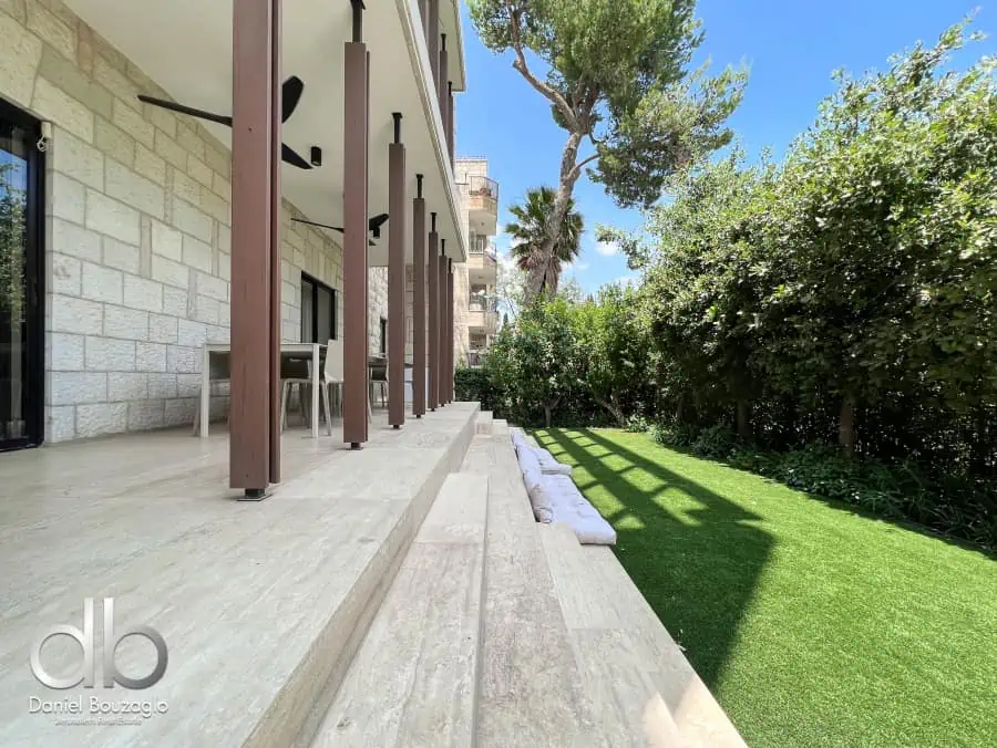 Succot rental in Rechavia 4br garden ap