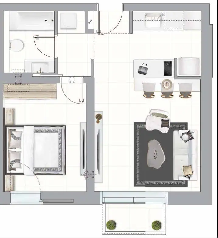 Savyon View 1br flooplan Savyon View 1br flooplan