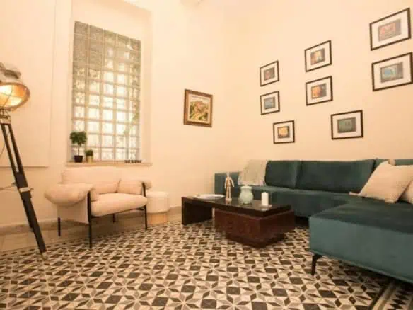 Agron street 4br garden apt Mamilla