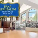 Baka Jerusalem Penthouse for sale Shimshon street