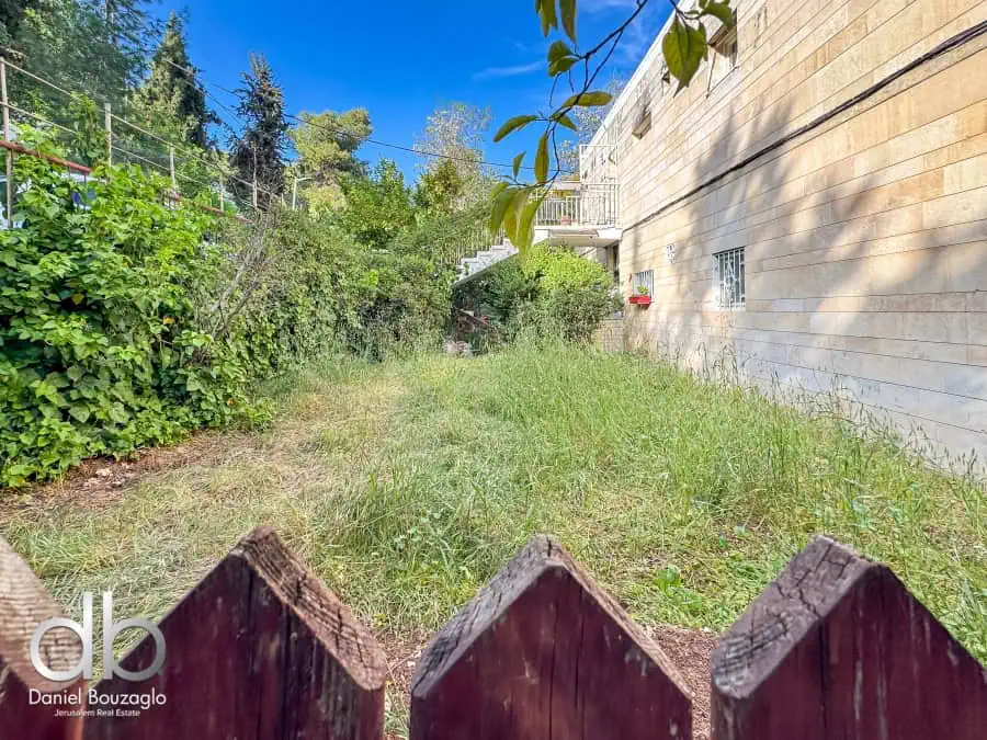 Nayot street Garden apartment for sale
