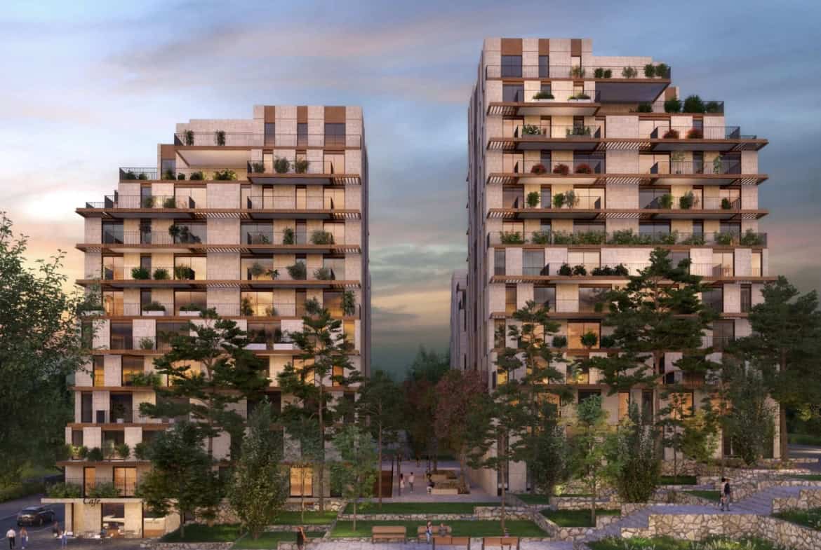 Beith Haarava building southern exposure