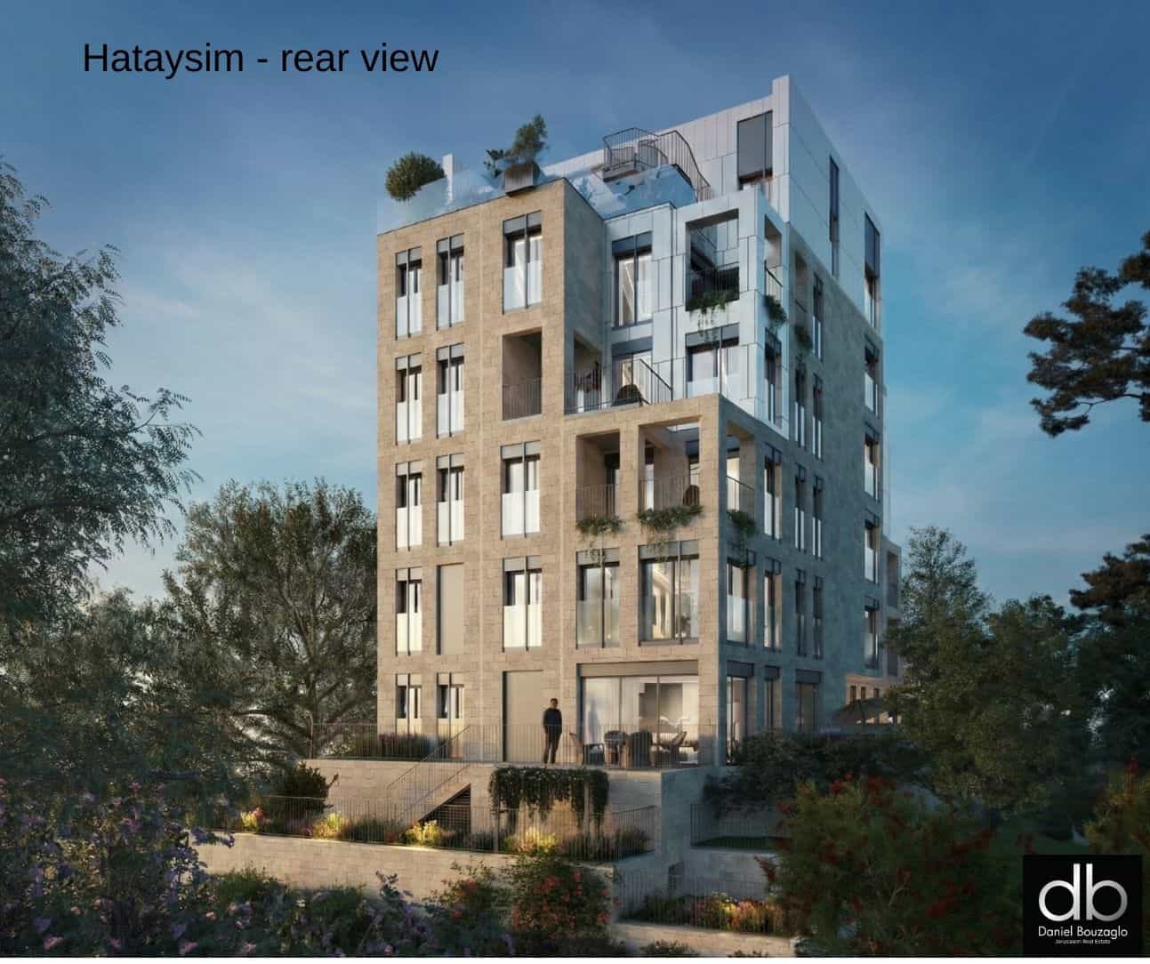 Hataysim street Jerusalem newly built building