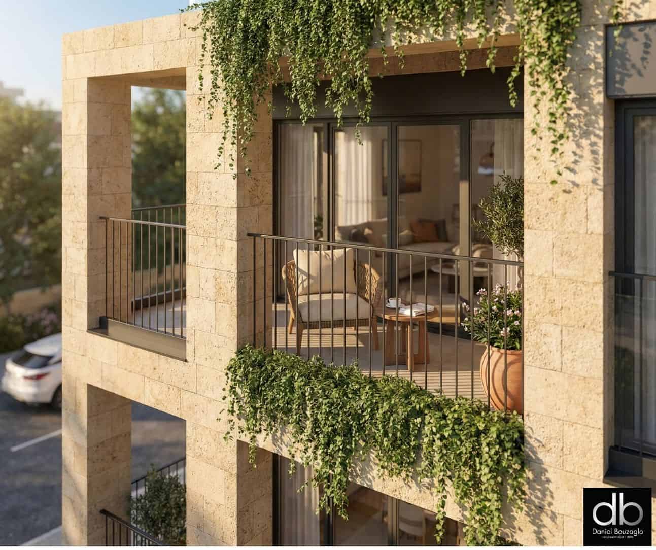 Hataysim street Jerusalem newly built building