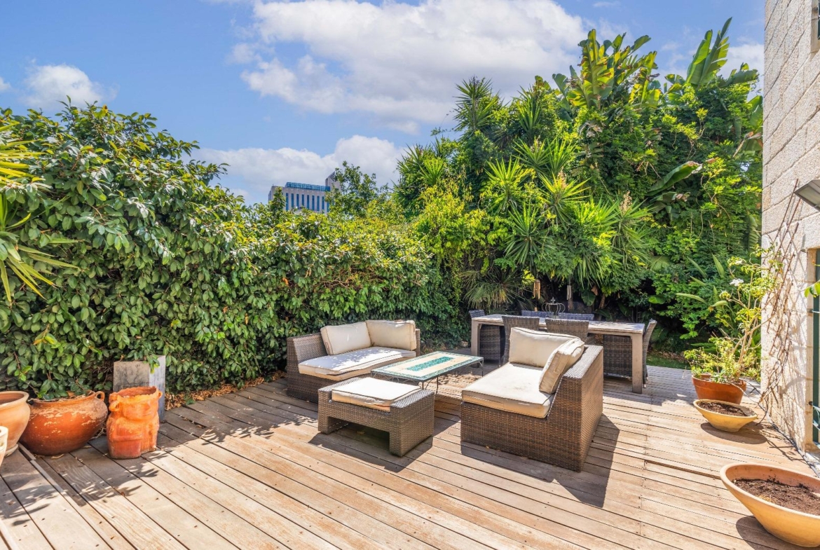A Spacious Corner Cottage in One of Jerusalem’s Most Desirable Neighborhoods