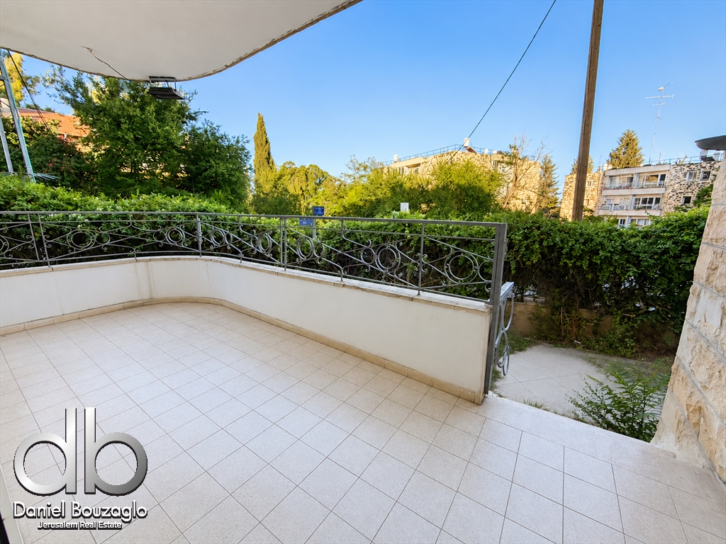 Garden Apartment for Sale in pastoral Old Katamon